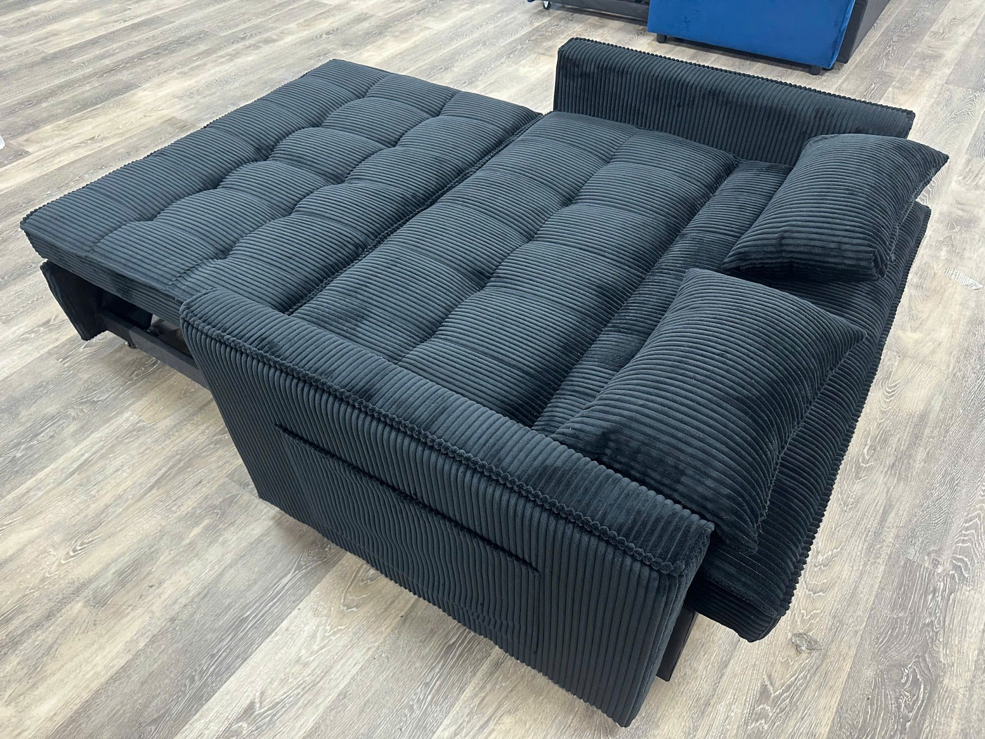 SOFA BED 1M4 VẢI GÂN ĐEN - ảnh 6